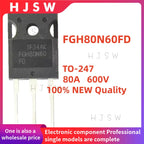 5/10/20PCS 100% Brand New and Quality FGH80N60FD FGH80N60 80N60FD 80N60 TO-247 80A 600V IGBT power tube