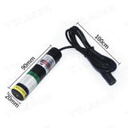 520nm Green Line Laser Module D20×90mm Waterproof Glass Len 10mW-135mW Focusable for Cutting Positioning