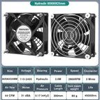 EC Axial Fan 60mm 80mm 90mm 120mm Ball Brushless Fan Cooler AC 110V 120V 220V 230V 240V Computer Case Fan 6025 8025 9225 12038