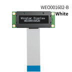 COG Small Size 1602 LCD Module WS0012 16*2 1602 Panel 6800 8080 SPI 16x2 Character OLED Screen Display