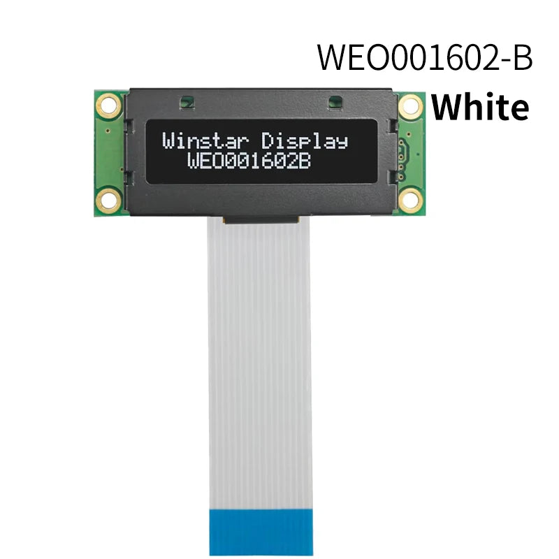 COG Small Size 1602 LCD Module WS0012 16*2 1602 Panel 6800 8080 SPI 16x2 Character OLED Screen Display