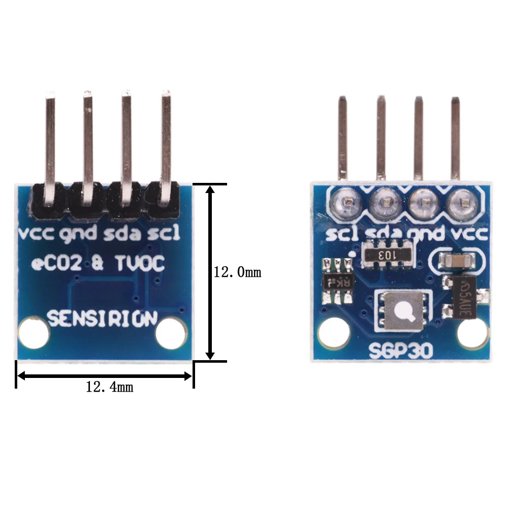 SGP41 SGP30 SGP40 Measurement Air Gas Sensor I2C Multi-pixel TVOC/eCO2 Formaldehyde Carbon Dioxide Detector Tester For Arduino