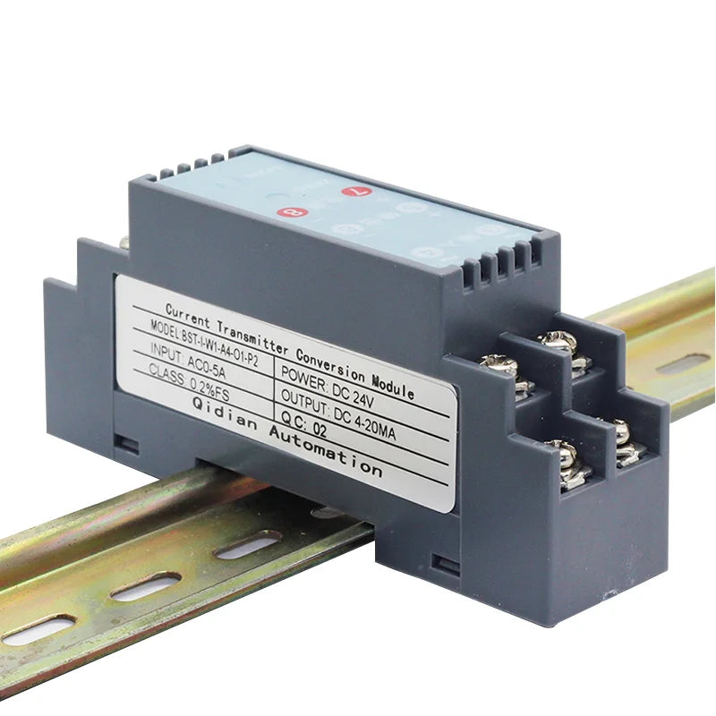 BST-I AC Current Transducer 0-1A 5A 10A to 4-20mA 0-10V Output Voltage Signal Converter