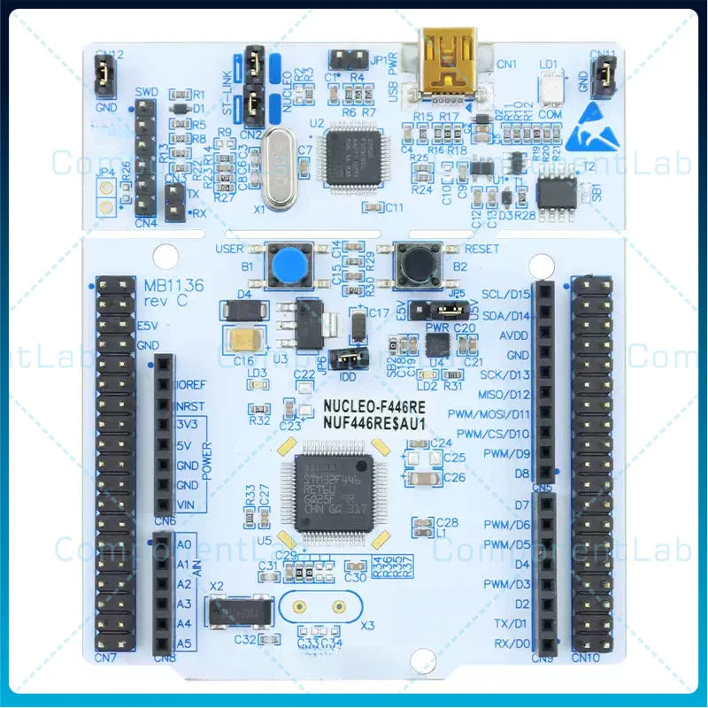 Original NUCLEO‑F446RE STM32F446RET6 Nucleo‑64 Development Board STM32 Cortex‑M4F 180MHz ST‑LINK/V2‑1