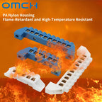 OMCH Terminal Bar 7x10 9x14mm Brass Ground Neutral Block High Conductivity Bridge Connector for Power Distribution Cabinet