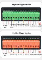 Triggerable Audio Player for Museum Exhibitions 7-Trigger Sound Player RS485 Alert Speaker BGM Player Triggered by Dry Contacts