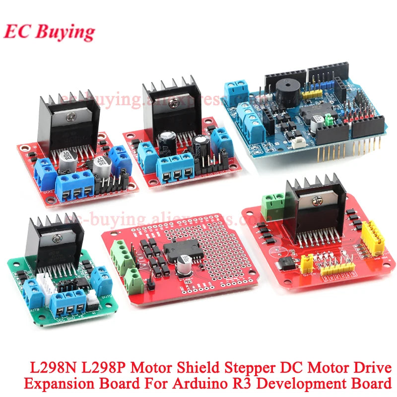 L298P L298 Motor Shield Stepper DC Motor Driver Board Expansion Module 2A Dual Full Bridge H-Bridge 2 Way For Arduino R3 L298N
