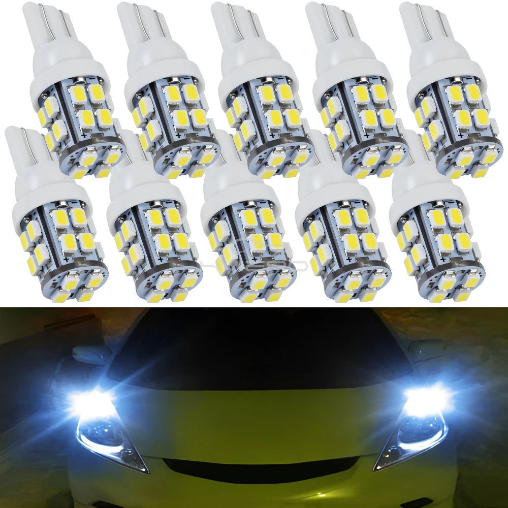 2/10 T10 1206 20SMD 20 Led White Car Wedge Light W5W 194 168 Auto Vehicle License Plate Clearance Lamp Reading Truck Bulb DC 12V