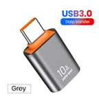10A USB 3.0 To Type C Mini Fast Transfer USB Type C Female To USB PD Adapter Suitable for Mobile Computer Car Charger Converters