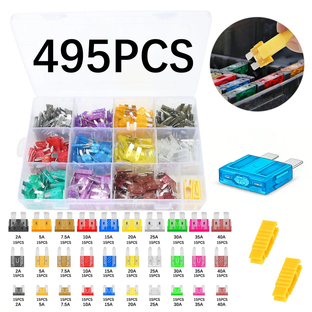 142PCS/240PCS/280PCS/341PCS Multi-Specification Car Fuse Set for Automotive Electricians And Electrical Use