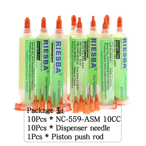 RIESBA NC-559-ASM The high quality solder paste solder paste flux oil cylinder welding needle mouth