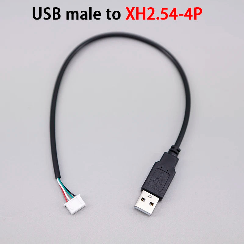 USB Male Female Terminal Data Line To Head JST 1.25/ZH1.5/PH2.0/XH2.54-4Pin Adapter Extension Touch Screen Cord
