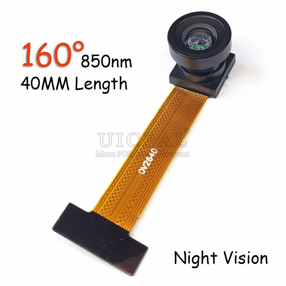 NEW OV2640 Camera Module for ESP32 CAM Camera Module 2MP 222 200 180 66 120 160 Degree 650nm 850nm Night Vision DVP 24PIN 0.5MM
