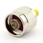 N Male Plug to SMA Female or RP-SMA Female RF Coaxial Adapter Connector