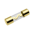 5PCS 10*38MM Gold Plated Glass AGU Fuse Fuses Pack Car Audio Amp Amplifier 10A 15A 20A 25A 30A 40A 50A 60A 70A 80A 100A Car Fuse