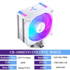 JONSBO CR-1000EVO CPU Cooler 120mm ARGB PWM CPU Cooling Fan 4 Heat Pipes TDP 220W Radiator For intel LGA 115X 1200 1700 AM4 AM5