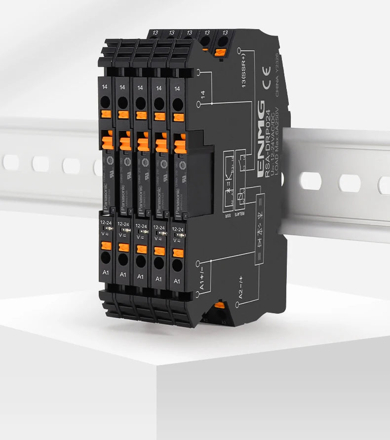 ENMG Ultra-Slim Intermediate Relay APAN3124, DC-to-DC 24VDC  1NO (Normally Open) Kit Solid State Electromagnetic Relay