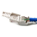 No Crimp Portable POE CCTV Connectors CAT6 Plug RJ45 Connector Crystal Head