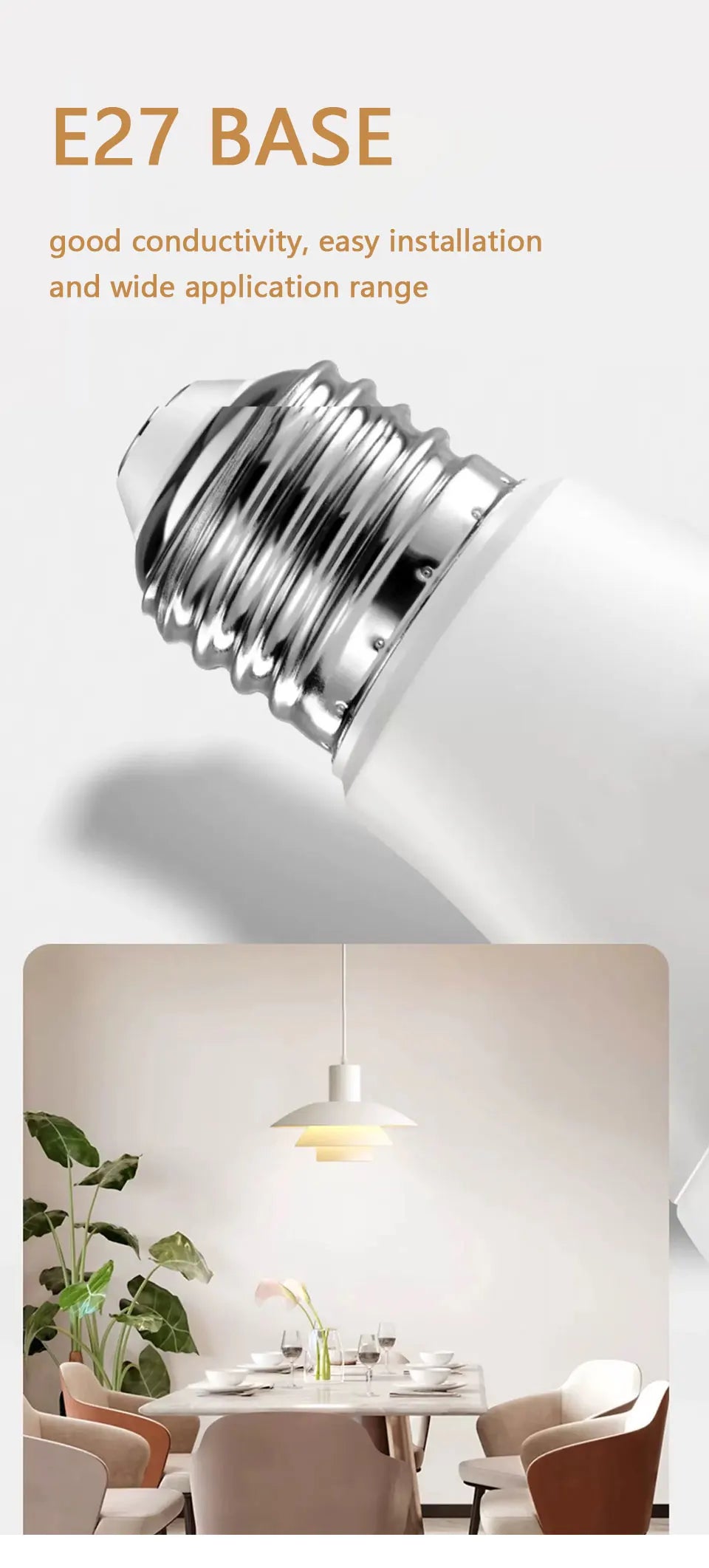 24pcs LED Bulb Lamps E27 AC220V Light Bulb Real Power 20W 18W 15W 12W 9W 6W 3W Lampada Living Room Home LED Bombilla