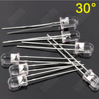 5mm 10mil IR LED Emitting Diodes 850nm 30/45/60/90 Degree Transmitter Emitter Infrared Phototransistor Photodiode Invisible DIP