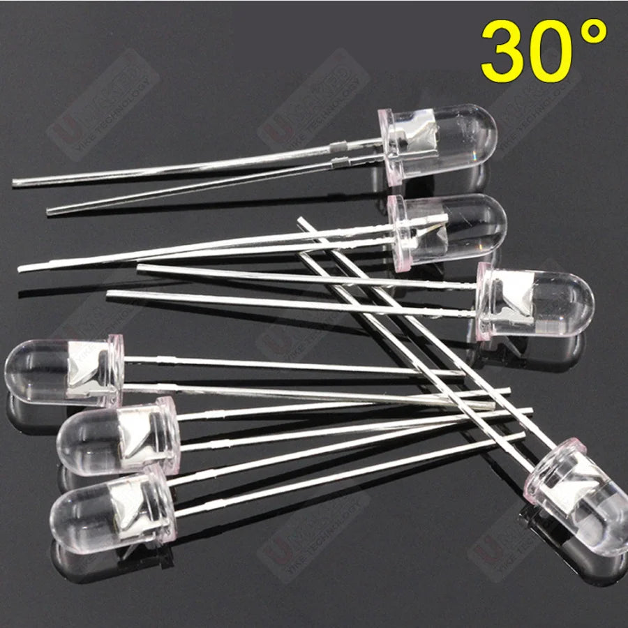 5mm 10mil IR LED Emitting Diodes 850nm 30/45/60/90 Degree Transmitter Emitter Infrared Phototransistor Photodiode Invisible DIP