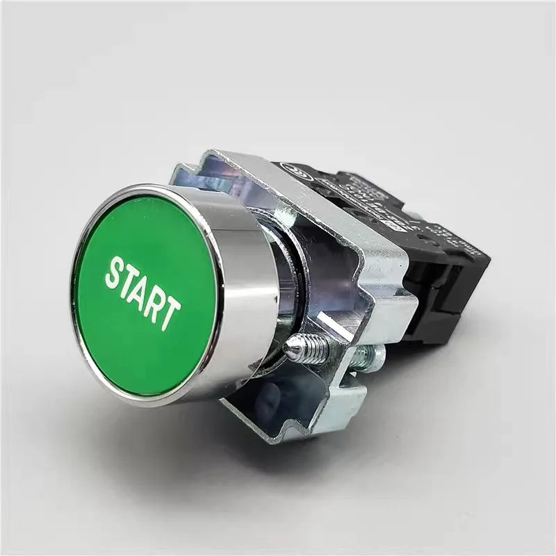 XB2 button switch metal emergency stop reset rotating mushroom head jog power start stop