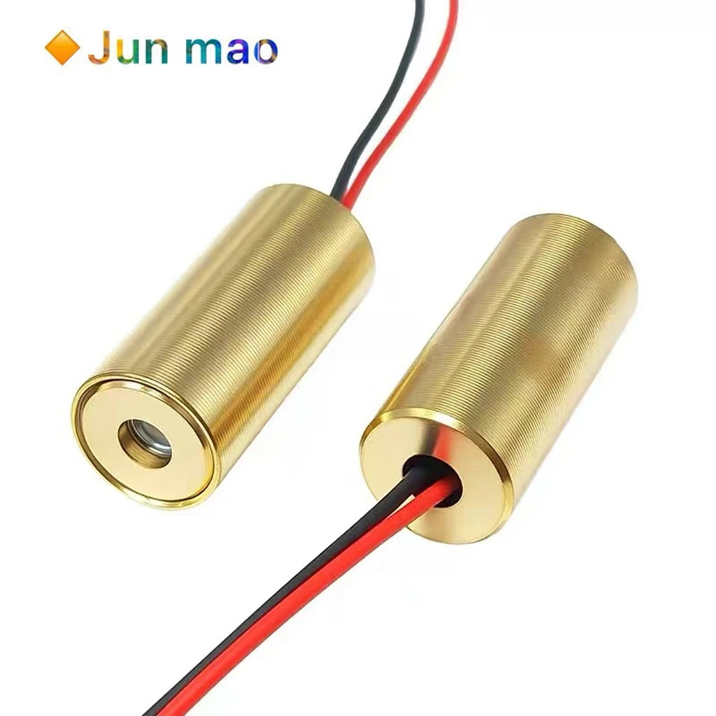 1PCS 9MM Industrial Grade Laser Head, 10mW Red Dot Spot, Straight Cross, 3V Line Horizontal Positioning Laser Module