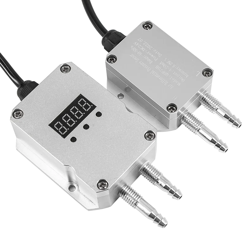 Differential Pressure Transmitter -100-0-100Kpa 4-20mA Differential Pressure Sensor 0-10V Wind Air Differential Pressure Sensor