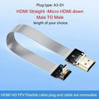 HDMI-compatible FPV-HDMI FFC-HDMI Ribbon Cable 90 Degree Mini/Micro-HDMI to Standard-HDMI Flexible Wire FPV Aerial 5cm 10cm 20cm