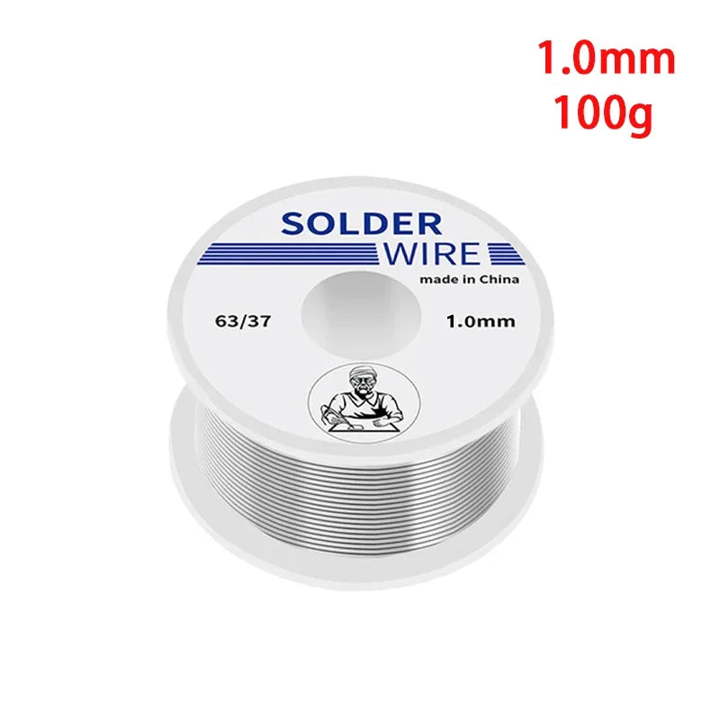 1 Piece Solder Wire High Purity Solder Wire Diameter 63/37 0.8/1mm Mixed Tin Rosin Core Solder Wire for Electrical Welding