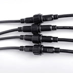 5/20Pcs M16 Waterproof 2 3 4 5 Pin IP65 Cable Wire Plug for LED Strips Male and Female Jack 22mm nut Connector Wire 20CM OD 6mm