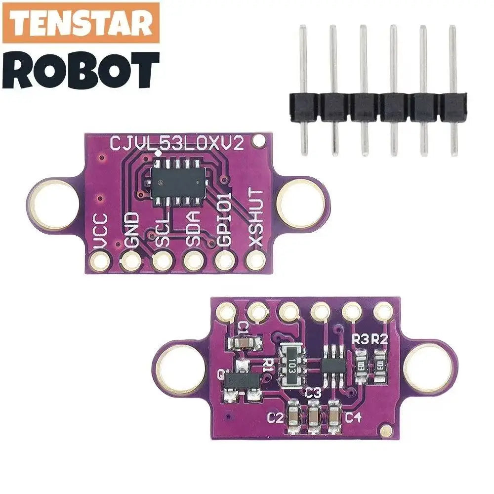 TENSTAR VL53L0X Time-of-Flight (ToF) Laser Ranging Sensor Breakout 940nm CJVL53L0XV2 Laser Distance Module IIC
