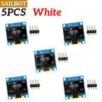 1-10PCS 0.96 Inch OLED Display Module I2C IIC SPI Serial 128X64 SSD1315 LCD 3.3-5V 4 Pin White/Blue/Yellow Blue for Arduino