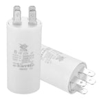CBB60 8uf-100uf Running Capacitor AC 450V 4 Pins 50/60Hz Double Insert Cylinder Bottom for Air Conditioning Water Pump Fan Motor