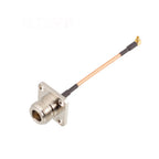 RF Coaxial RG316 Cable 4Hole Flange N Female to MMCX / MCX Male90°  Connector Extension Splitter Router GPS GPRS Wire Connecter