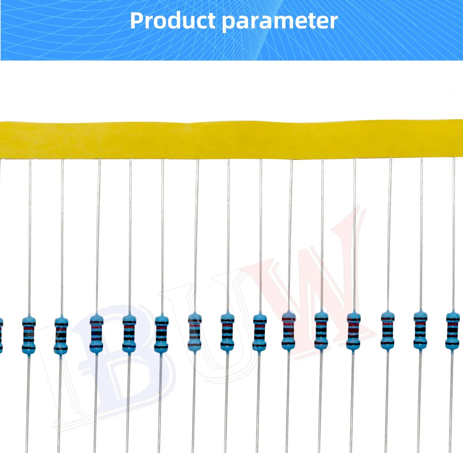 100PCS/lot 1/4W Metal film resistor 1R~22M 1% 100R 220R 1K 1.5K 2.2K  4.7K 10K 22K 47K 100K 100 220 1K5 2K2  4K7 ohm resistance