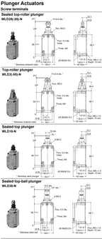Authentic New Omron WLD2-N WLD2-Q WLD18-N WLD28-N WLD-Q Two-Circuit Limit Switches
