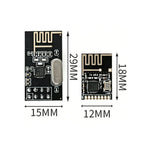 1-5pcs NRF24L01 2.4GHz 2Mbit/s 2.4G mini Wireless Data Transmission RF Transceiver Module Board 1.9-3.6V For Arduino DIY