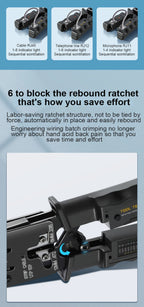 3 in 1 RJ45 Network Plier LAN Cable Crimper Pliers Cutting Three-Purpose Tool Tester 6P/8P/4P Wire Cutter Test Crimping
