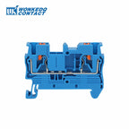 10Pcs PT2.5 DIN Rail Terminal Block Push-in Connector 2.5mm² Cable Screwless Plug Electrical Wire Connect NS35 PT 2.5