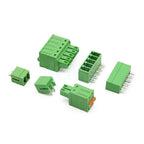 5Sets 3.81MM 2EDGKD + 2EDGVC/2EDGRC 15EDGKD + VC RC Plug-In PCB Spring Press with Straight Right Angle Pin Header Complete 2-24P