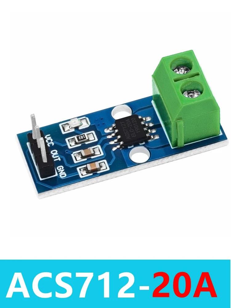 1~10PCS ACS712 5A 20A 30A  Range Hall Current Sensor Module ACS712 Module For Arduino 5A 20A 30A