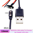 Smart Wristband Male Female Wire 2 3 4 5 Pole USB Type-C DC Charger Connector 2A DC Smart Watch Magnetic Pogo Pin Universal