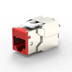 CAT6A Cat6 6 6A RJ45 Connector 6PCS Female Keystone Jack Toolless Module Plug For Networking Patch Panel Consumer Electronics