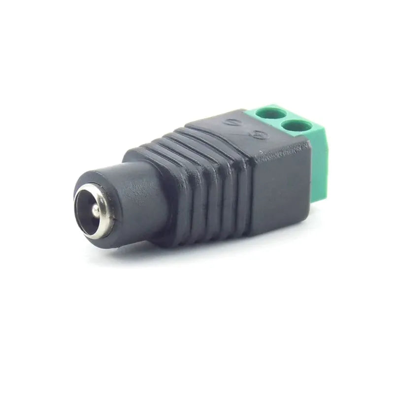 2/5/10pcs 12V DC BNC Male Female Connector Coax CAT5 Video Balun Adapter Plug For Led Strip Lights CCTV Camera Accessories B5