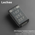 5pcs/lot T521D107M025ATE040  25V 100uF 7343 Type D SMD Polymer Tantalum Capacitors Low ESR 40mOhms New and Original