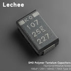 5pcs/lot T521D107M025ATE040  25V 100uF 7343 Type D SMD Polymer Tantalum Capacitors Low ESR 40mOhms New and Original