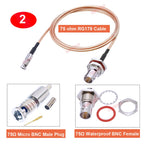 BEVOTOP 75 Ohm BNC Female to Micro BNC Male Plug RG179 Cable HD BNC Video Micro BNC to BNC Jumper Pigtail 10CM~20M