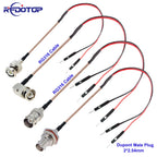 1PCS RG-316 BNC to DuPont Cable Q9 BNC Male / Female to 2 DuPont 2.54mm Male Plug Test Line RG316 Extension Jumper 10CM-20M