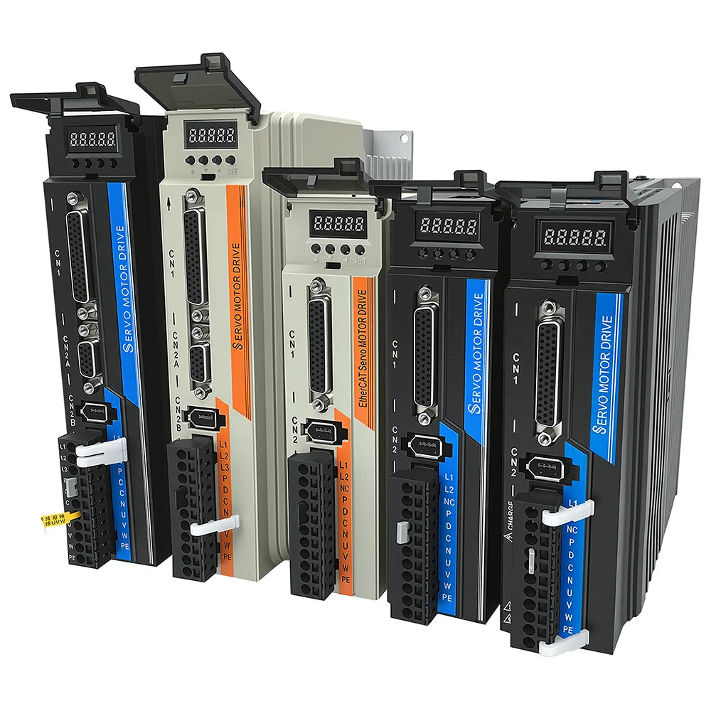Servo Motor 1000W/1.5KW/1200W/1500W/1800W/750W Servo Motor 130 and Driver EtherCAT Servo Motor 220V with Driver with Brake CNC
